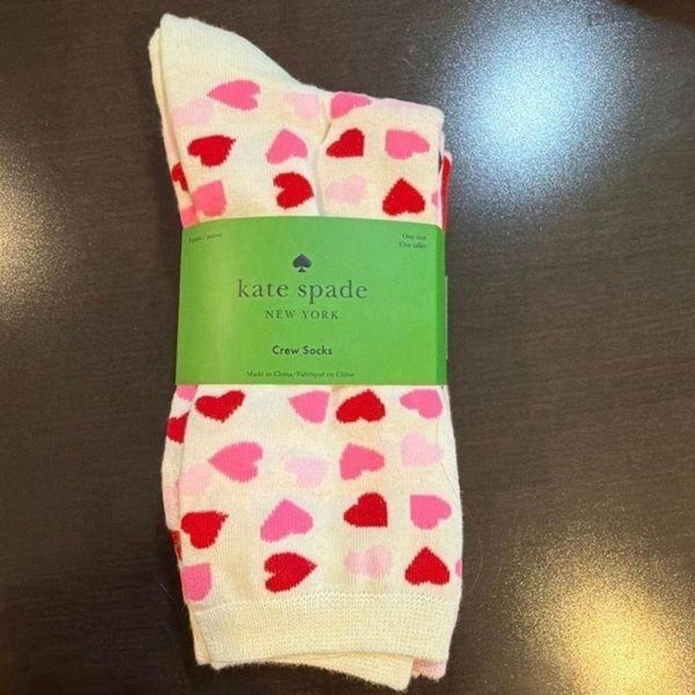 Kate Spade women's‎ hot, valentine socks, 3pairs